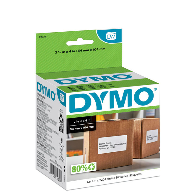NEWELL BRANDS INC. 30323 DYMO LabelWriter Model 30323 Shipping Labels, 4in x 2 1/8in, Roll Of 220 NEWELL BRANDS INC. 30323 DYMO LabelWriter Model 30323 Shipping Labels, 4in x 2 1/8in, Roll Of 220