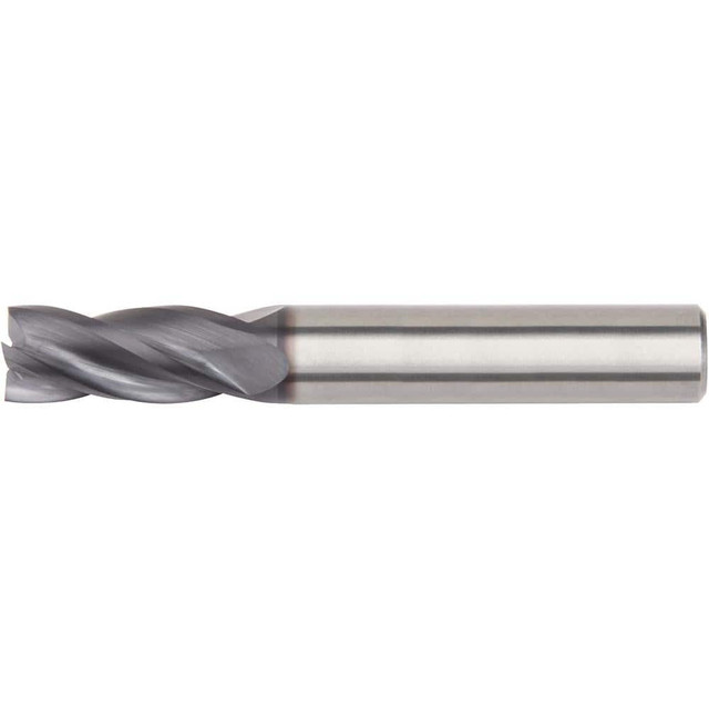 Widia 5879571 Square End Mill: 9/16" Dia, 1-1/4" LOC, 4 Flutes, Solid Carbide