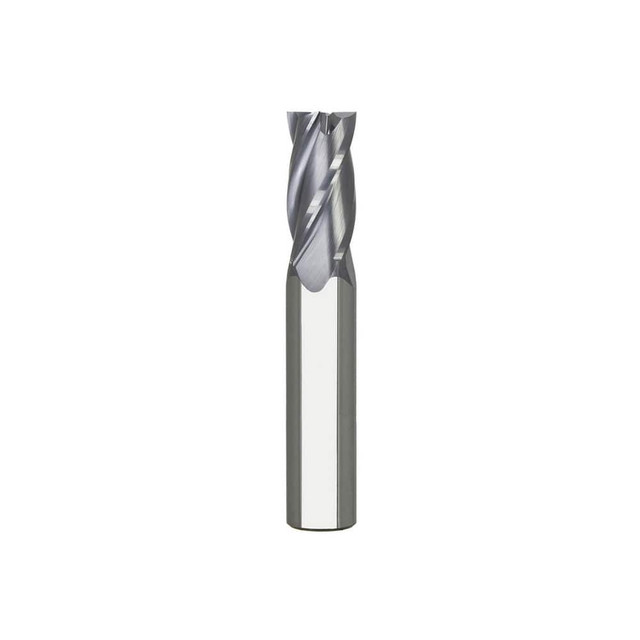 Niagara Cutter 17005303 Square End Mill: 1/8'' Dia, 1/2'' LOC, 1/8'' Shank Dia, 1-1/2'' OAL, 4 Flutes, Solid Carbide