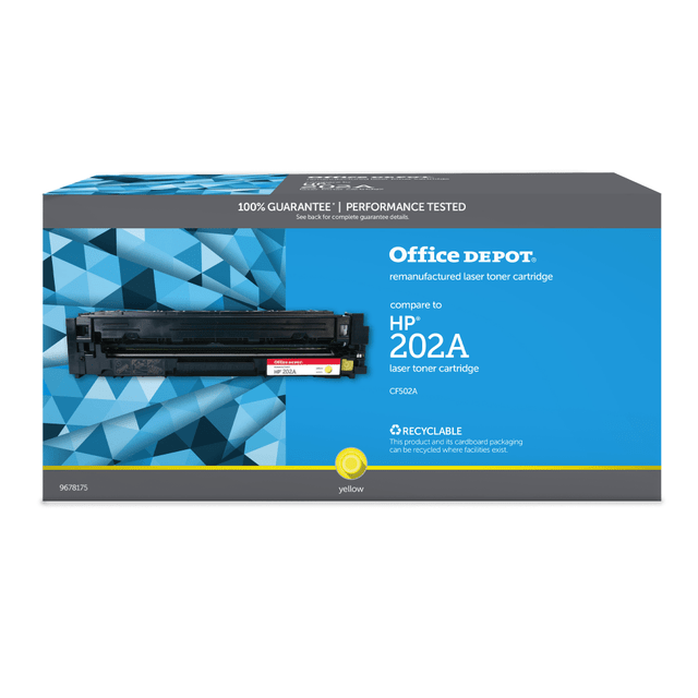 CLOVER TECHNOLOGIES GROUP, LLC 201171P Office Depot Remanufactured Yellow Toner Cartridge Replacement For HP M254Y