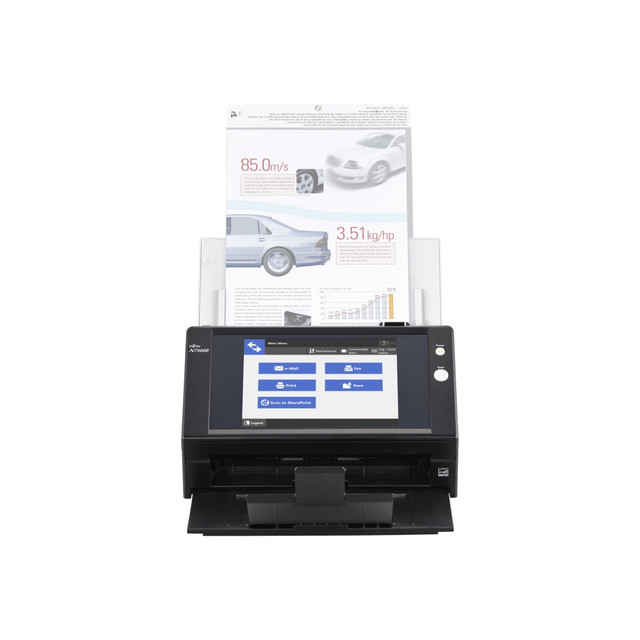 FUJITSU AMERICA, INC. PA03706-B505 Ricoh Image Scanner N7100E - Document scanner - Dual CIS - Duplex -  - 600 dpi x 600 dpi - up to 25 ppm (mono) / up to 25 ppm (color) - ADF (50 sheets) - up to 4000 scans per day - Gigabit LAN