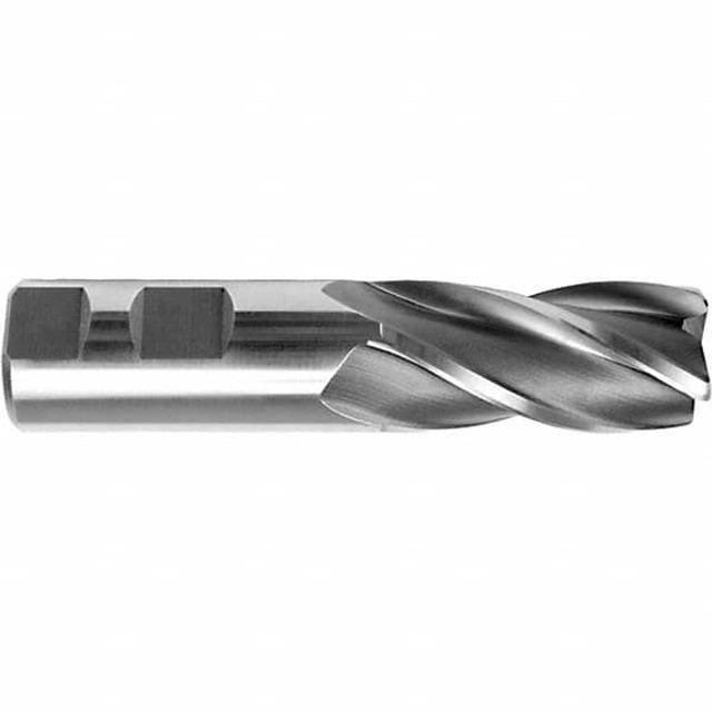 Melin Tool 15246 Corner Radius End Mill: 5/8" Dia, 1-5/8" LOC, 0.03" Radius, 4 Flutes, Cobalt