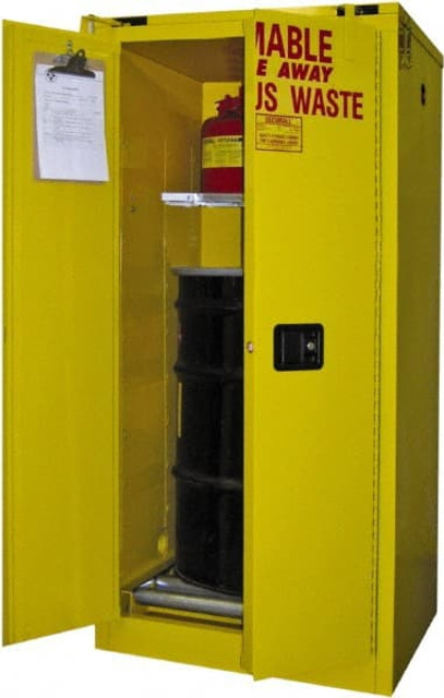 Securall Cabinets W3040 31" Wide x 31" Deep x 67" High, 18 Gauge Steel Vertical Drum Cabinet with 3 Point Key Lock