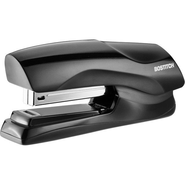 AMAX INCORPORATED B275RBLK Bostitch Antimicrobial Flat Clinch 40-Sheet Stapler, Full Strip, Black