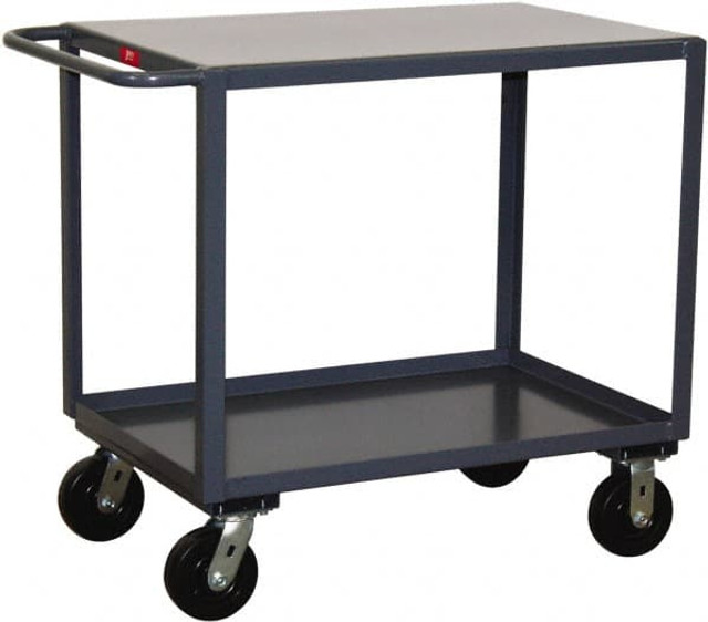 Jamco SE336-P6 Standard Utility Cart: 36" OAH, Steel, Gray