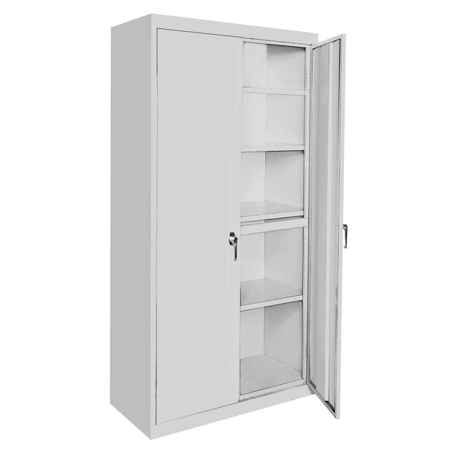 Steel Cabinets USA AAH-36RB-DB Storage Cabinets; Cabinet Type: Adjustable Shelf; Lockable Storage ; Cabinet Material: Steel ; Width (Inch): 36in ; Depth (Inch): 18in ; Cabinet Door Style: Lockable ; Height (Inch): 72in