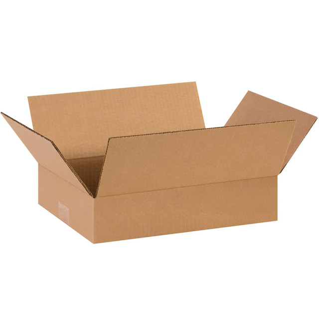 B O X MANAGEMENT, INC. 14103 Partners Brand Corrugated Boxes, Flat, 3inH x 10inW x 14inD, Kraft, Pack Of 25