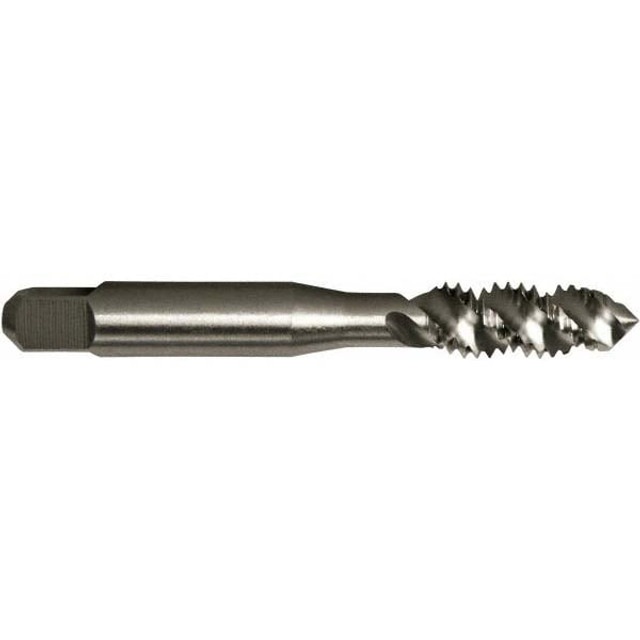 Greenfield Threading 367982 Spiral Flute Tap: 3/8-16 UNC, 3 Flutes, Plug, 2/3B Class of Fit, High Speed Steel, Bright/Uncoated