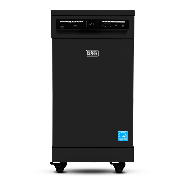 W APPLIANCE COMPANY LLC BPD8B Black+Decker Portable Dishwasher, 35-11/16inH x 17-11/16inW x 23-5/8inD, Black