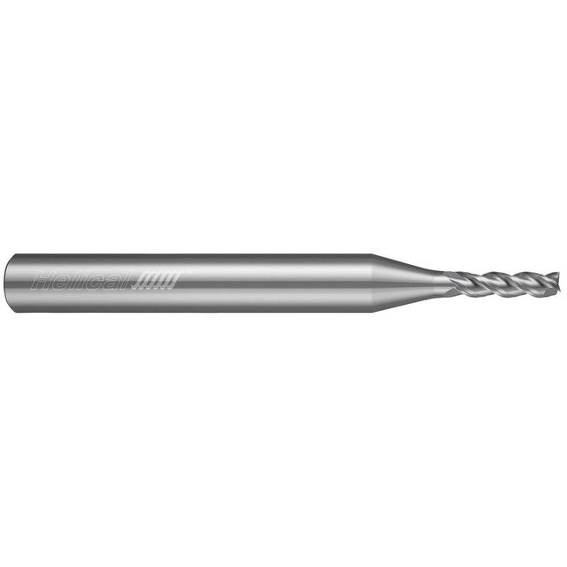 Helical Solutions 88893 Square End Mills; Mill Diameter (Inch): 3/16 ; Mill Diameter (Decimal Inch): 0.1875 ; Number Of Flutes: 3 ; End Mill Material: Solid Carbide ; End Type: Single ; Length of Cut (Inch): 7/16