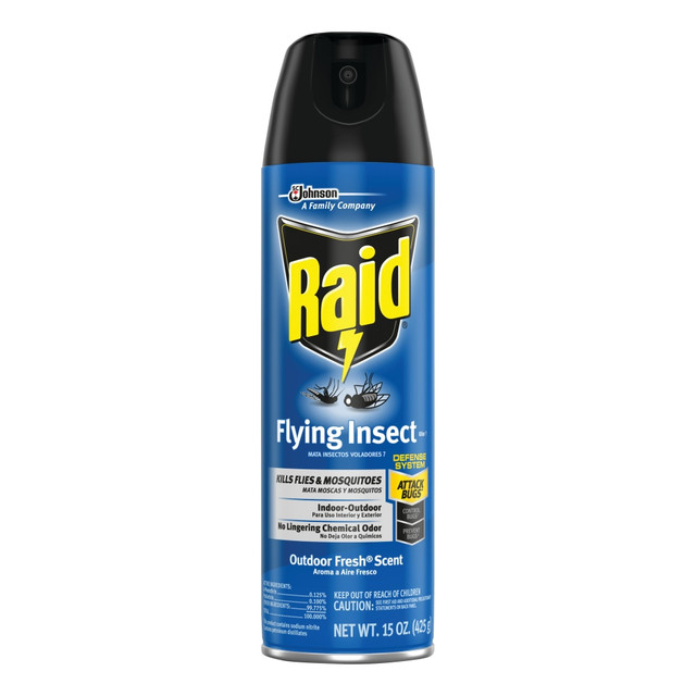 DIVERSEY 300816 Raid Insect Killer, Flying Insect, 15 Oz, Pack Of 12 Bottles