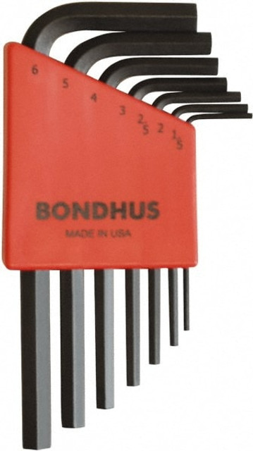 Bondhus 12292 7 Piece L-Key Ball End Hex Key Set