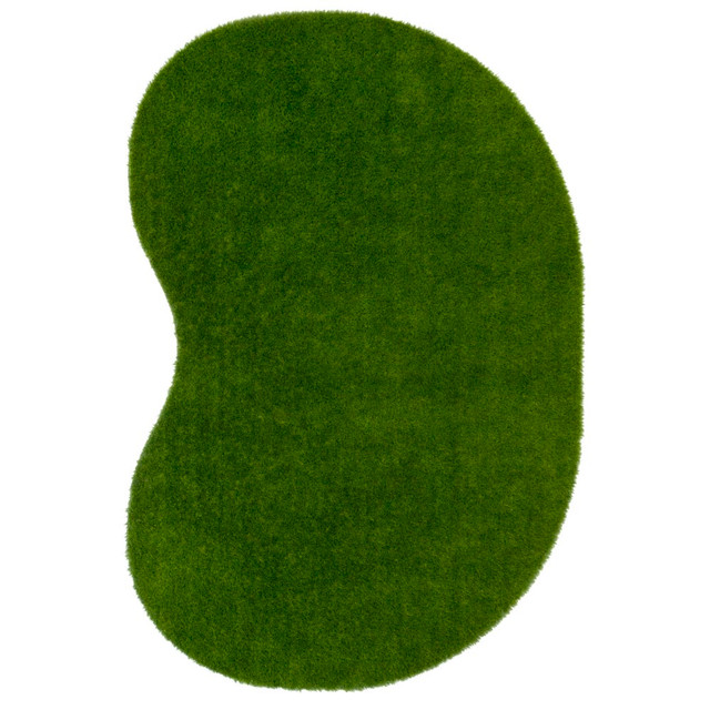 JOY CARPETS & CO. Joy Carpets 624NN  Kid Essentials Artificial Grass Area Rug, GreenSpace, 4ft x 6ft, Green