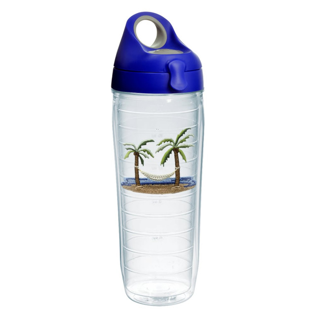 TERVIS TUMBLER COMPANY 01231790 Tervis Water Bottle With Lid, 24 Oz, Palm And Hammock