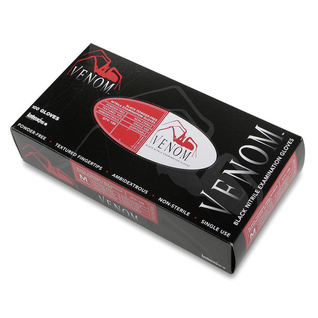 MEDLINE INDUSTRIES, INC. MG6113 Medline Venom Nonsterile Nitrile Exam Gloves, Large, Box Of 100
