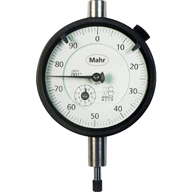 Mahr 2014812 Dial Drop Indicators; Dial Diameter (Decimal Inch): 2.2500 ; Calibrated: No ; Revolution Counter: Yes ; AGDGpNo: 2