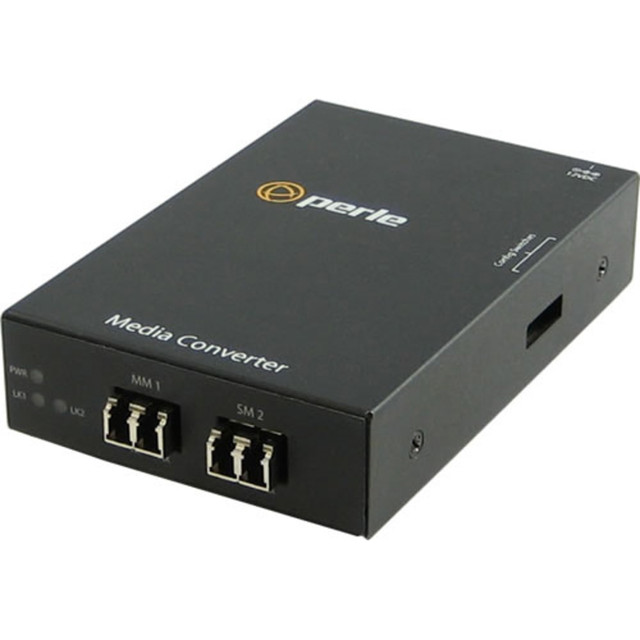PERLE SYSTEMS 05060084 Perle S-100MM-S2LC40 Media Converter - 2 x LC Ports - DuplexLC Port - 100Base-EX, 100Base-FX - 24.85 Mile - Rail-mountable, Wall Mountable, Rack-mountable PERLE SYSTEMS 05060084 Perle S-100MM-S2LC40 Media Converter - 2 x LC Ports - DuplexLC Port - 100Base-EX, 100Base-FX - 24.85 Mile - Rail-mountable, Wall Mountable, Rack-mountable