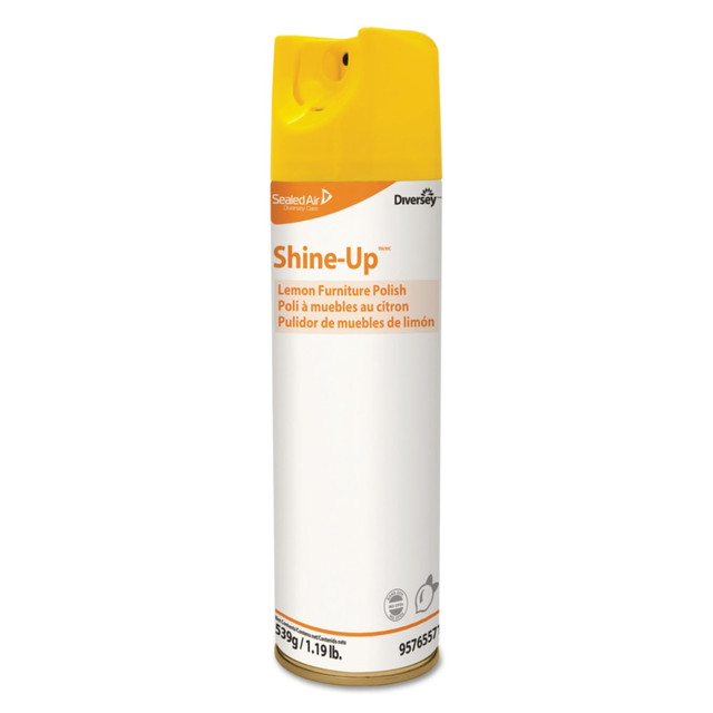 SEALED AIR CORPORATION DVO95765571 Diversey Shine-Up Furniture Cleaner, Lemon Scent, 13.8 Oz Bottle, Case Of 12 SEALED AIR CORPORATION DVO95765571 Diversey Shine-Up Furniture Cleaner, Lemon Scent, 13.8 Oz Bottle, Case Of 12