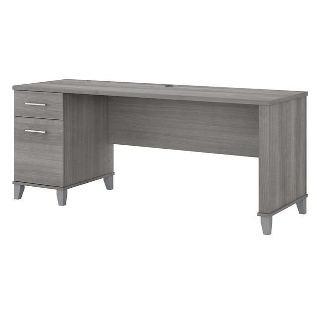 BUSH INDUSTRIES INC. WC81272 Bush Furniture Somerset Office 72inW Computer Desk With Drawers, Platinum Gray, Standard Delivery