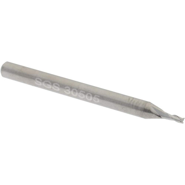 SGS 30505 Square End Mill: 3/64" Dia, 7/64" LOC, 3 Flutes, Solid Carbide