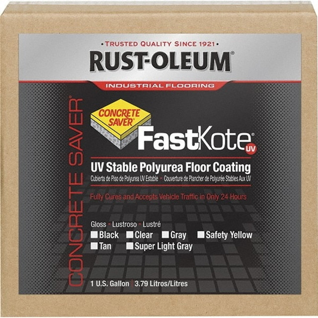 Rust-Oleum 278478 Floor Coating Paint: 10 gal, Gloss, Gray