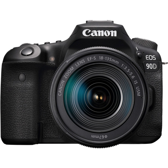 CANON USA, INC. 3616C016 Canon EOS 90D 33 Megapixel Digital SLR Camera with Lens - 0.71in - 5.31in - Black - Autofocus - 3in Touchscreen LCD - 7.5x Optical Zoom - 6960 x 4640 Image - 3840 x 2160 Video - HD Movie Mode - Wireless LAN CANON USA, INC. 3616C016 Canon EOS 90D 33 Megapixel Digital SLR Camera with Lens - 0.71in - 5.31in - Black - Autofocus - 3in Touchscreen LCD - 7.5x Optical Zoom - 6960 x 4640 Image - 3840 x 2160 Video - HD Movie Mode - Wireless LAN