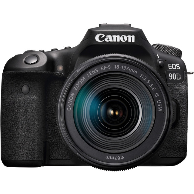 CANON USA, INC. Canon 3616C016  EOS 90D 33 Megapixel Digital SLR Camera with Lens - 0.71in - 5.31in - Black - Autofocus - 3in Touchscreen LCD - 7.5x Optical Zoom - 6960 x 4640 Image - 3840 x 2160 Video - HD Movie Mode - Wireless LAN