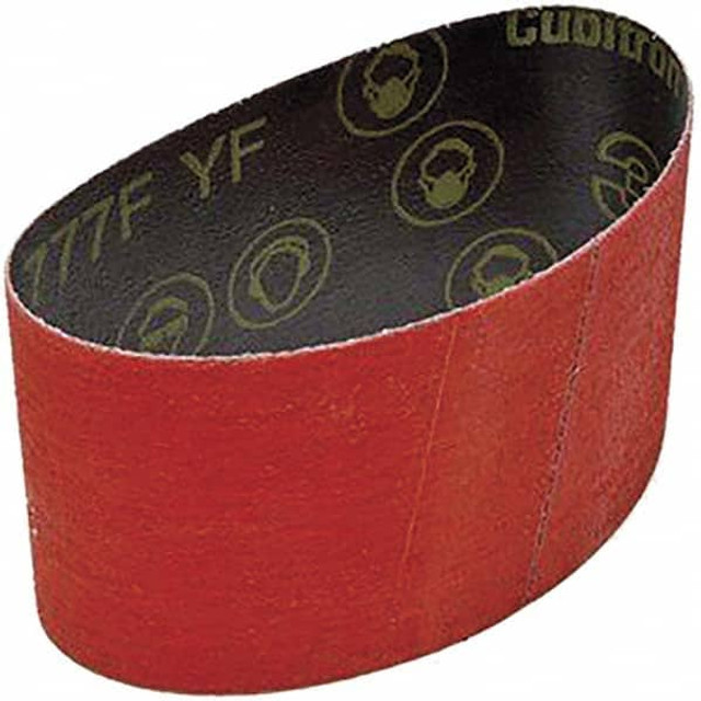 3M 7000118384 Abrasive Belt: 3-1/2" Wide, 15-1/2" Long, 80 Grit, Ceramic