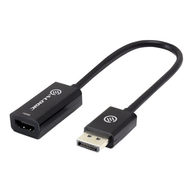 ALOGIC USA DP-HDMI-ADPC ALOGIC Elements Series - Adapter - DisplayPort male to HDMI female - 7.9 in - shielded - black - latched