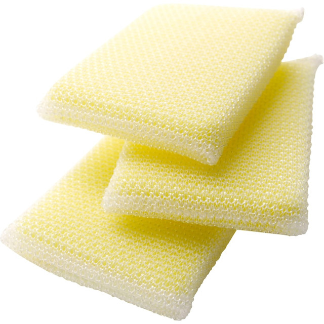 3M CO 7232FCT Scotch-Brite Dobie All-purpose Cleaning Pads - 0.5in Height x 2.6in Width x 4.3in Depth - 24/Carton - Polyurethane - Yellow