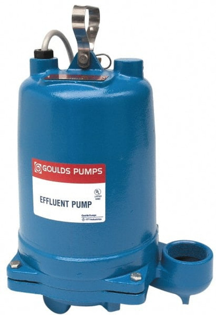 Goulds Pumps WE1512HH Effluent Pump: Manual, 1-1/2 hp, 15.7A, 230V