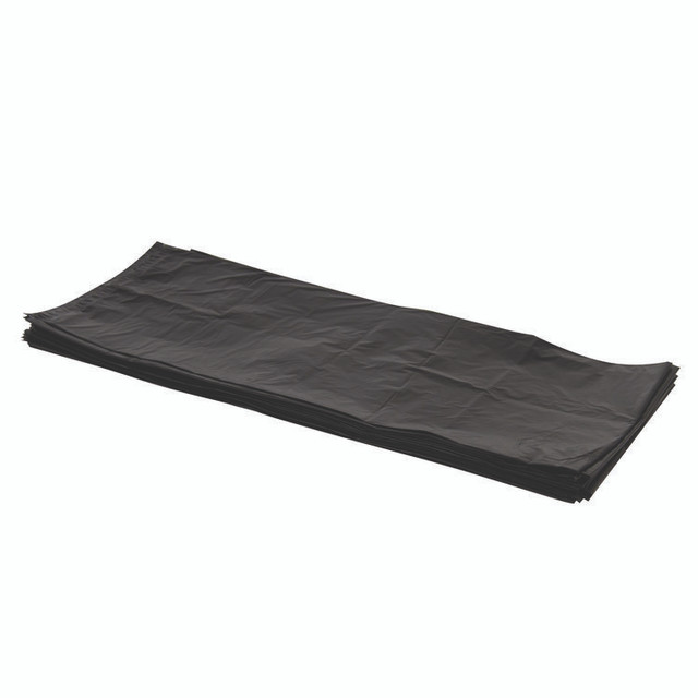 HERITAGE D5242TK Linear Low-Density Can Liners, 30 gal, 0.9 mil, 26" x 42", Black, 200/Carton