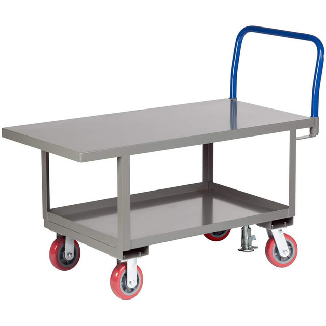 Little Giant. RNB2-3048-6PYFL Bar, Panel & Platform Trucks; Type: Work-Height Platform Truck with Lower Shelf ; Load Capacity (Lb. - 3 Decimals): 2000.000 ; Body Material: Steel ; Height (Inch): 40 ; Deck Surface: Smooth ; Platform Height: 26in