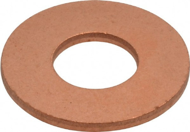 Value Collection CFLW044OP-025BX 7/16" Screw Standard Flat Washer: Copper, Plain Finish