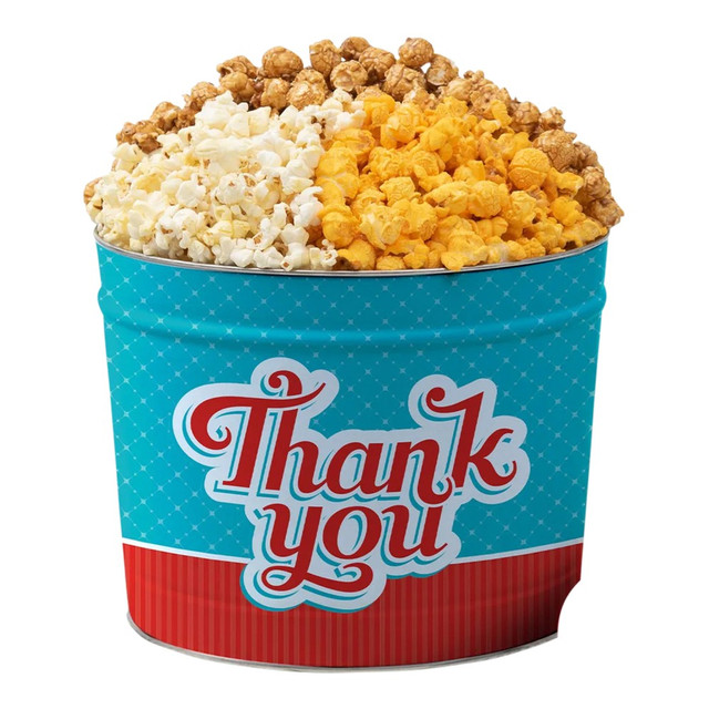 RISE NORTH AMERICA LLC 7006AT Gourmet Gift Baskets Thank You Popcorn Tin