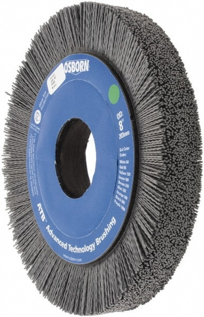 Osborn 0004058900 Wheel Brush: 8" Wheel Dia, Crimped