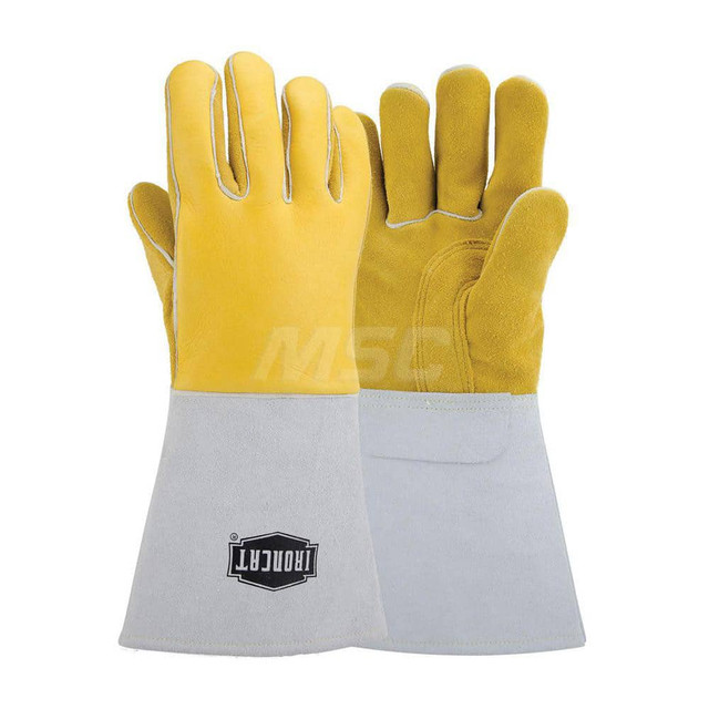 PIP 9060/XL Welding Gloves: Size X-Large, Uncoated, Grain Elkskin Leather, Stick Welding Application