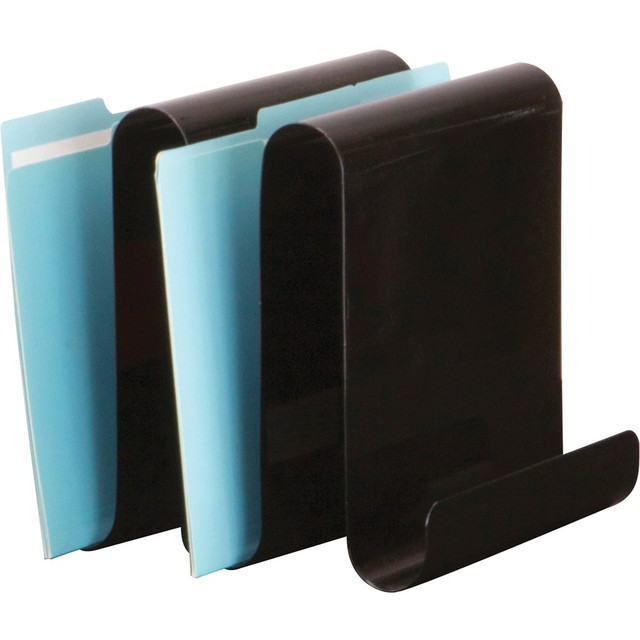 SAFCO PRODUCTS CO 3221BL Safco Wave Desk Desktop File Rack - 9.5in Height x 9in Width x 9.3in Depth - Desktop - Magnetic - Black - Steel - 1 Each SAFCO PRODUCTS CO 3221BL Safco Wave Desk Desktop File Rack - 9.5in Height x 9in Width x 9.3in Depth - Desktop - Magnetic - Black - Steel - 1 Each