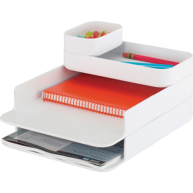 SAFCO PRODUCTS CO 3285WH Safco Stacking Plastic Desktop Sorter Sets - 4 Compartment(s) - 6.25in Height x 10in Width x 12.25in Depth - Desktop - Durable - White - White - Acrylonitrile Butadiene Styrene (ABS) - 1 Each SAFCO PRODUCTS CO 3285WH Safco Stacking Plastic Desktop Sorter Sets - 4 Compartment(s) - 6.25in Height x 10in Width x 12.25in Depth - Desktop - Durable - White - White - Acrylonitrile Butadiene Styrene (ABS) - 1 Each