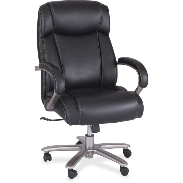 SAFCO PRODUCTS CO 3502BL Safco Big & Tall Bonded Leather High-Back Chair, Black