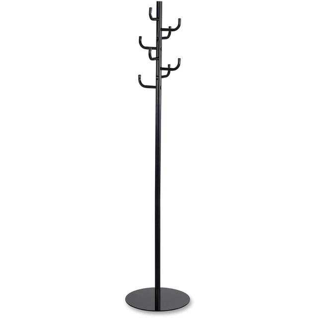 SAFCO PRODUCTS CO 4241BL Safco Hook Head Coat Rack - 8 Hooks - for Coat, Jacket, Purse, Hat, Garment - 1 Each