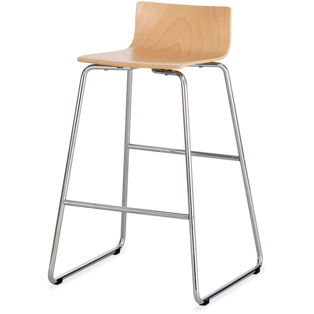 SAFCO PRODUCTS CO 4299BH Safco Bosk Stool, Beech/Chrome