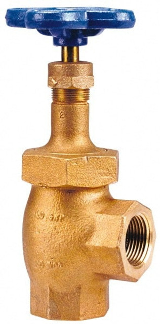 NIBCO NL54002 Gate Valve: Angle, 1/8" Pipe, Threaded, Bronze