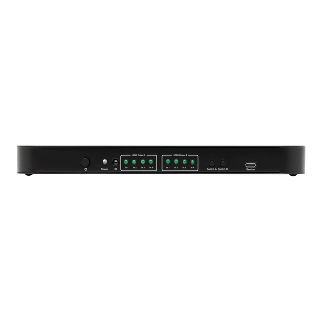 TRIPP LITE B118-2X4-4K-A  4x2 HDMI Matrix Switch/Splitter with Audio Extractor 4K @ 60Hz - 4x2 matrix switcher / splitter / audio disembedder