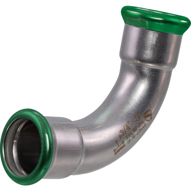 Merit Brass MBF0311/26GEH Stainless Steel Pipe Fittings; Fitting Type: Press x Press ; Fitting Size: 1-1/2 ; Material Grade: 316 ; Length (Decimal Inch - 4 Decimals): 3.7600