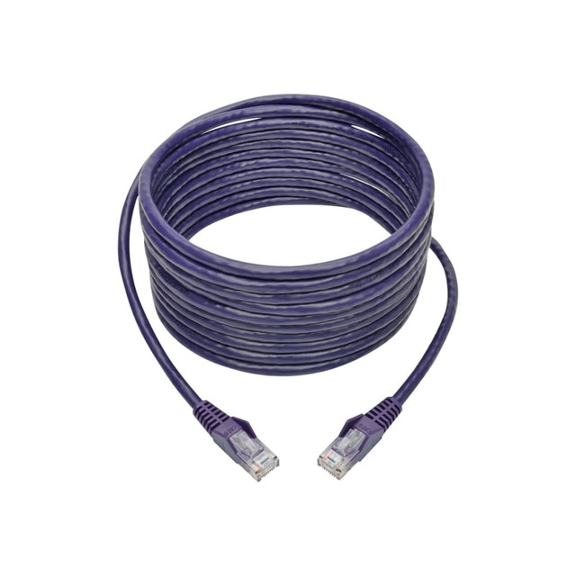 TRIPP LITE N201-020-PU Eaton Tripp Lite Series Cat6 Gigabit Snagless Molded (UTP) Ethernet Cable (RJ45 M/M), PoE, Purple, 20 ft. (6.09 m) - Patch cable - RJ-45 (M) to RJ-45 (M) - 20 ft - UTP - CAT 6 - molded, snagless, stranded - purple