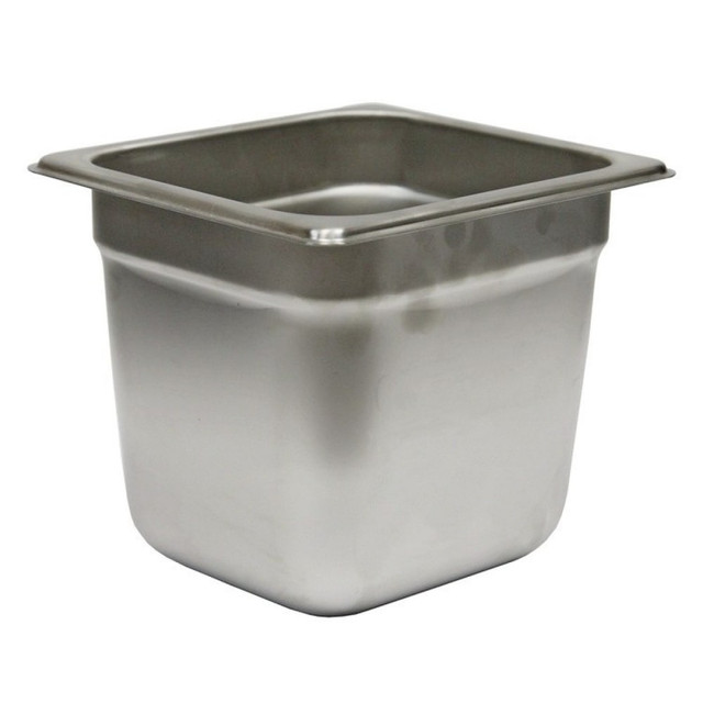 BROWNE & CO. 22166 Hoffman Tech Browne Stainless Steel Steam Table Pans, 1/6 Size, Silver, Set Of 48 Pans