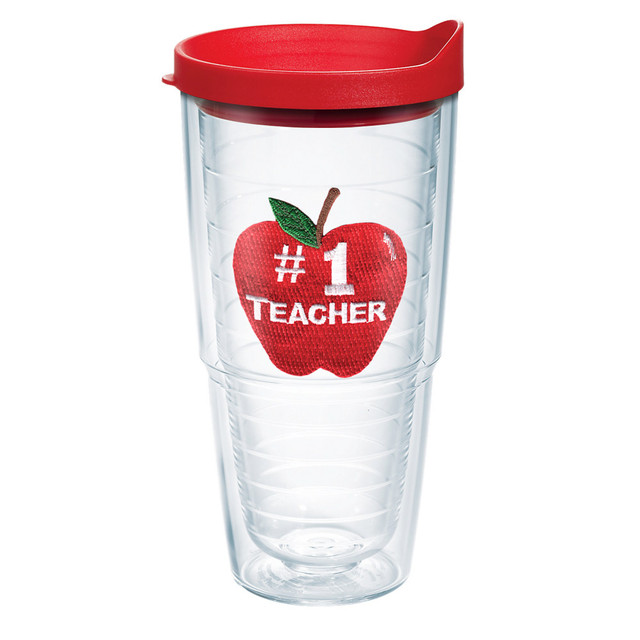 TERVIS TUMBLER COMPANY 01079614 Tervis Tumbler With Lid, 24 Oz, No. 1 Teacher