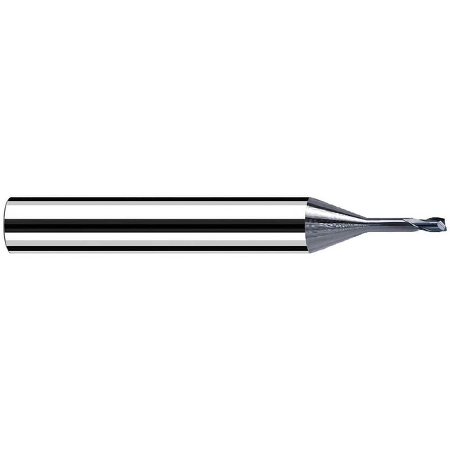 Fraisa X6534100 Corner Radius End Mill: 1 mm Dia, 1.00 mm LOC, 25 deg Helix, TiAlN & AlCrN Coated, Corner Radius End, Centercutting Series MicroX