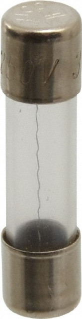 Ferraz Shawmut GGX1/2-MSC Cylindrical Fast-Acting Fuse: 0.5 A, 1" OAL, 1/4" Dia